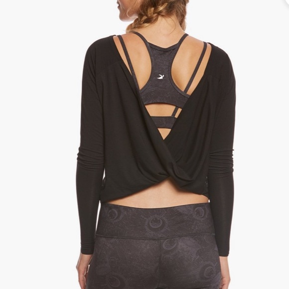 Twist Back Yoga Long Sleeve Top - Picture 2 of 6